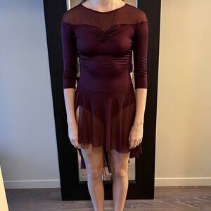 Weissman burgundy lyrical costume